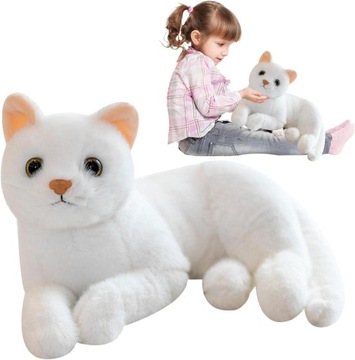 Мягкая игрушка-кошка 30 см, реалистичный кот, плюшевая игрушка, кавай,