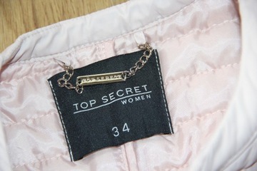 top secret rożowa kurtka 34 xs 36 s mohito