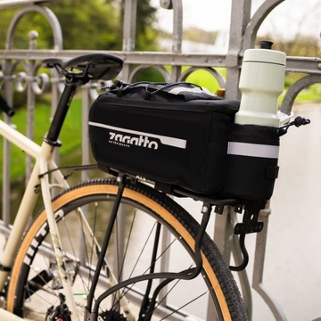 Велосумка, багажник для велосипеда, вместительный черный багажник, ZAGATTO
