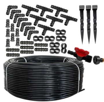 Капельная линия 100 м + штифты 50 + аксессуары 37