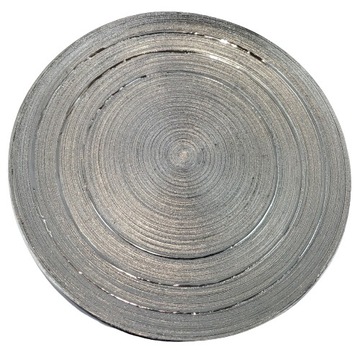CERAMICZNA TACA TALERZ PATERA SREBRNA