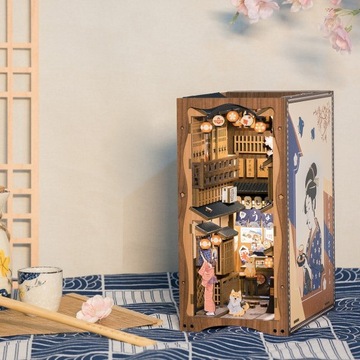 3D-пазл, Книжный уголок своими руками, Под деревом сакуры, Cutebee, 214 тортов