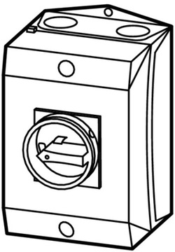 EATON 207318 Переключатель в корпусе P1-32/I2/SVB/HI11 IP65