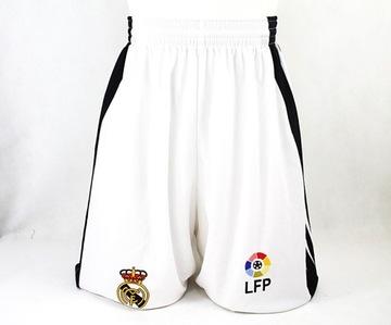 Spodenki piłkarskie sportowe WF Białe REAL MADRYT JUNIOR młodszy r. XL