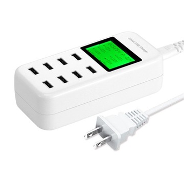 ŁADOWARKI SIECIOWE INTELIGENTNY TELEFON WIELOFUNKCYJNE ADAPTER GNIAZDA 8USB
