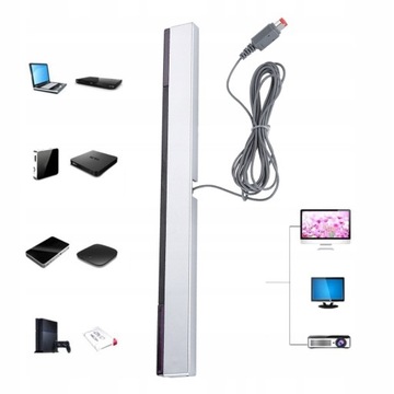 ODBIORNIK PRZEWODOWY DLA NINTENDO WII/WIIU SENSOR BAR CZUJNIK RUCHU