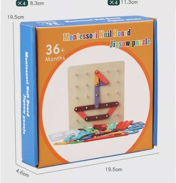 Деревянный ОБРАЗОВАТЕЛЬНЫЙ ПАЗЛ МОНТЕССОРИ ГЕОПЛАН ГЕОДОСКА