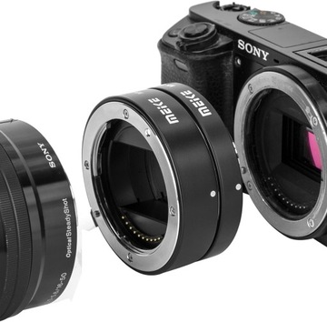 Pierścienie pośrednie makro do Sony E MEIKE AF A7IV A7III A6700 MK-S-AF3A