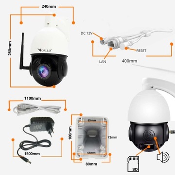 Kamera na Kartę SIM ORLLO Z18 obrotowa 23xzoom 4MP +KARTA 64+zasilacz