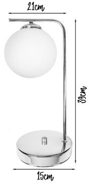 ХРОМИРОВАННЫЙ СТЕКЛЯННЫЙ ШАР LOFT СВЕТОДИОДНЫЙ НОЧНИК