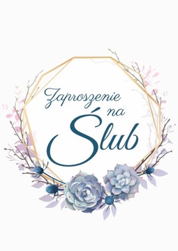 ZAPROSZENIE ŚLUBNE NA WESELE Boho Rustic Ophelia