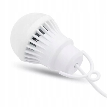 USB светодиодная лампа, белый свет, 5Вт, кабель 1м, 350лм