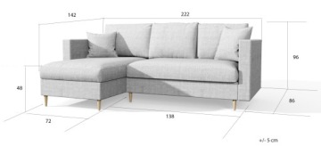 MON Раскладной роговой диван BONELL + АВТОМАТ