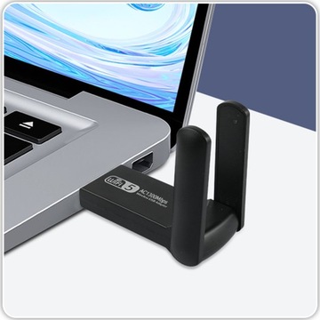 ВНЕШНИЙ АДАПТЕР СЕТЕВОЙ КАРТЫ WI-FI USB 3.0 1300 Мбит/с ДВОЙНАЯ АНТЕННА 5 ГГц
