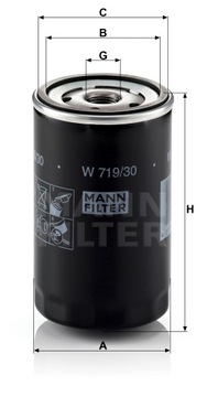 Mann-Filter W 719/30 Масляный фильтр
