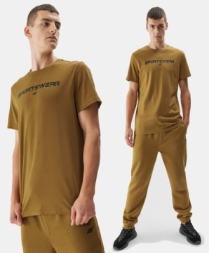 МУЖСКАЯ ФУТБОЛКА 4F ХЛОПКОВАЯ СПОРТИВНАЯ ФУТБОЛКА