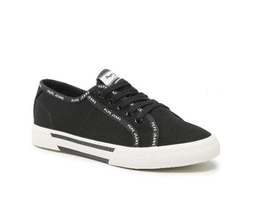 PEPE JEANS Tenisówki Brady Rib W PLS31437 Black 99