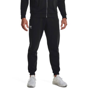 Spodnie dresowe bawełniane męskie Under Armour Jogger 1373882 Czarne r. m