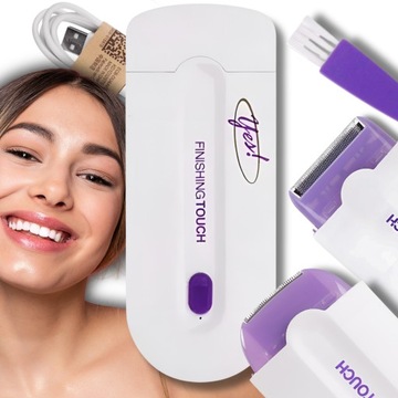 DEPILATOR DO CIAŁA GOLARKA DAMSKA MASZYNKA 2 ZMIENNE GŁOWICE ZASILANIE USB