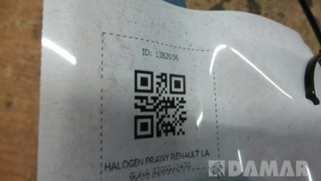 8200002470 HALOGEN PRAVÝ RENAULT LAGUNA II