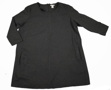 H&M ciemno szara dresowa tunika kieszenie XL