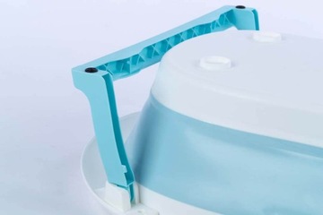 Детская ванна с термометром, большая, складная.