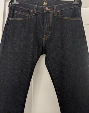 LEE spodnie jeans _ORYGINALNE jeansy 38 40 _czarny denim jak nowe W30 L32