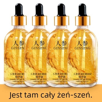 4 butelki serum przeciwzmarszczkowego z żeń-szeniem i niacynamidem