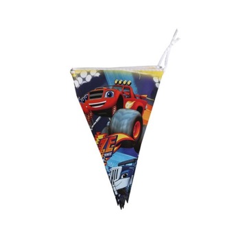 Baner 1 zestaw Blaze Monster dekoracja urodzinowa