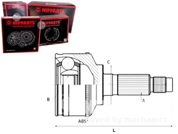 SADA KLOUB HNACÍ MAZDA MX-6 2.5 I 24V (GE)