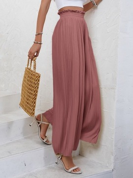 SHEIN SPODNIE DAMSKIE PLISOWANE M 667