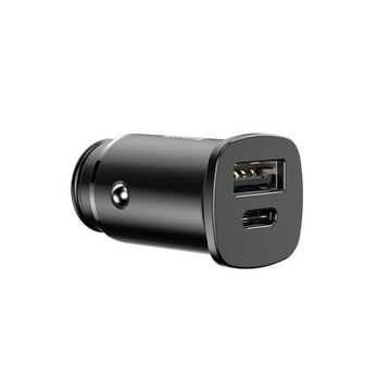АВТОМОБИЛЬНОЕ ЗАРЯДНОЕ УСТРОЙСТВО BASEUS FAST USB/USB-C ДЛЯ ПРИЖИРАТЕЛЯ 30 Вт QC