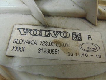 HALOGEN PRAVÝ DRL VOLVO V40 II 2012- 31290581 EVROPA