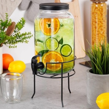 Банка с краном и подставкой 3л на свадьбу, день рождения, вечеринку на природе.