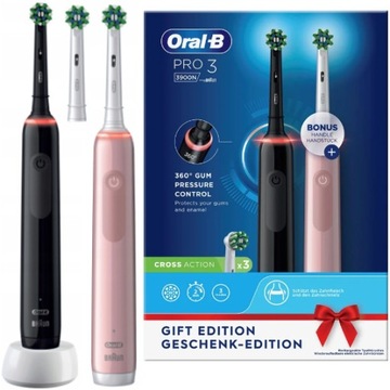 Szczoteczka Elektryczna do Zębów Oral-B Pro 3 DUO