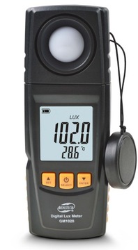 LUKSOMIERZ MIERNIK NATĘŻENIA ŚWIATŁA OŚWIETLENIA ŚWIATŁOMIERZ LUXOMETR LCD