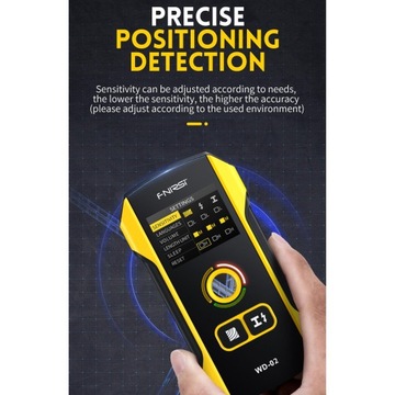 Электронный детектор шпилек Детекторы луча ЖК-дисплей Звуковая сигнализация Деревянная стена