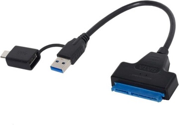 КАБЕЛЬ-АДАПТЕР USB 3.0 USB-C — SATA 3 22-КОНТАКТНЫЙ ДИСК
