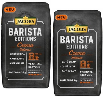 Kawa ziarnista JACOBS BARISTA CREMA INTENSO 2x 1kg