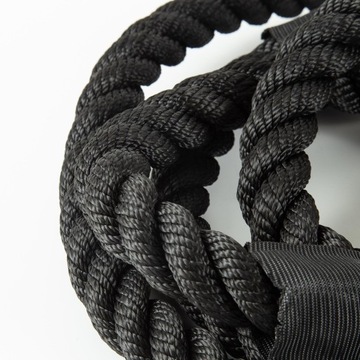 Скакалка для силовых тренировок, 25 мм, черная, 3 м