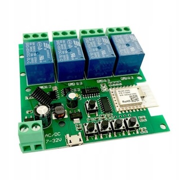 Zigbee Tuya Smart 4CH Relay Module DC5V 7-32V Rf43