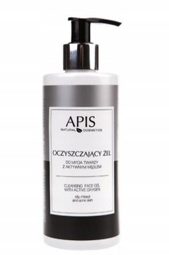 APIS OCZYSZCZAJĄCY ŻEL DO MYCIA Z WĘGLEM 300ML