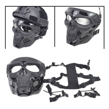 Маска для лица Skull Messenger, черный пластик