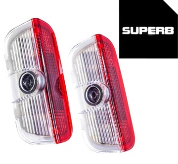 LED Logo Projektor HD+ Premium Skoda Superb Super B 2 3 3T 3V lampka drzwi