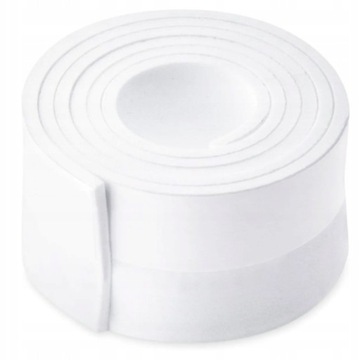 MOCNA USZCZELKA POD DRZWI GUMOWA SAMOPRZYLEPNA TAŚMA - BIAŁA 1M
