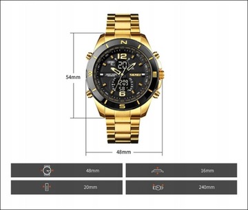 Zegarek męski - SKMEI - elektroniczny bransoleta