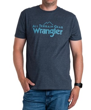 Wrangler T-Shirt Logo Tee WC5EGEC16 112335671 Granatowy Regular Fit