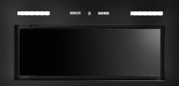 Okap KERNAU KBH0861B Kitchen Connect Stal lakierowana + czarne szkło LED