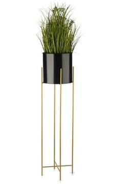 МЕТАЛЛИЧЕСКАЯ ЗОЛОТАЯ ПОДСТАВКА ДЛЯ ЦВЕТОВ С ГОРШКОМ ДЛЯ РАСТЕНИЙ 95см