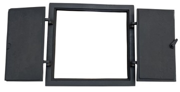 Чугунная дверь Полный камин для печи 38,5x41,5 см.